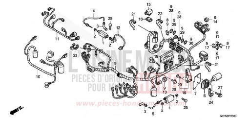 IMPIANTO ELETTRICO/BOBINA D’ACCENSIONE NT700VAB di 2011